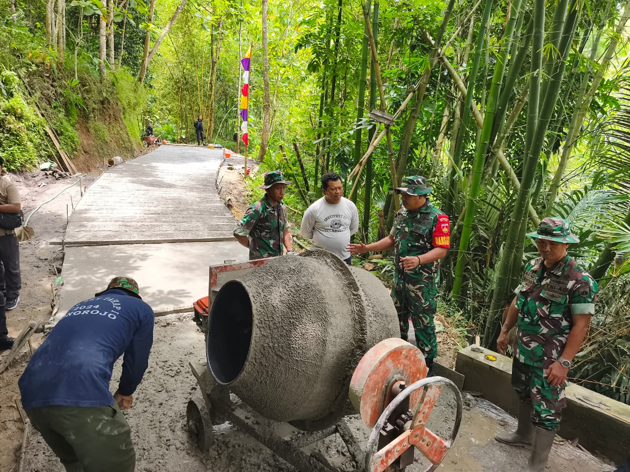Satgas TMMD Kebumen Genjot Sasaran Fisik dan RTLH, Dandim Datangi Somagede