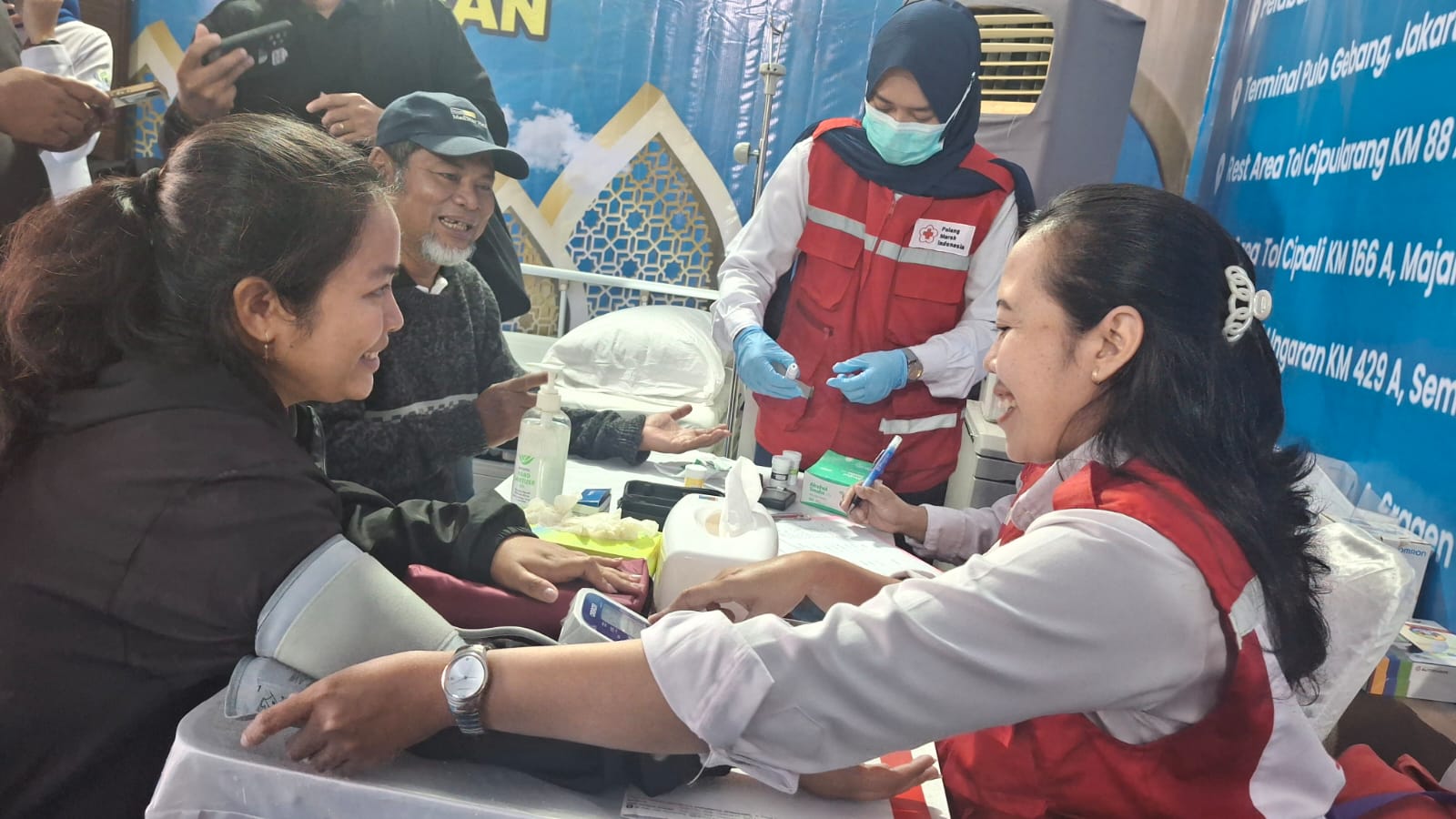 Pemudik Bisa Cek Gula Darah dan Kolesterol Gratis di Posko Mudik Km 429A Semarang