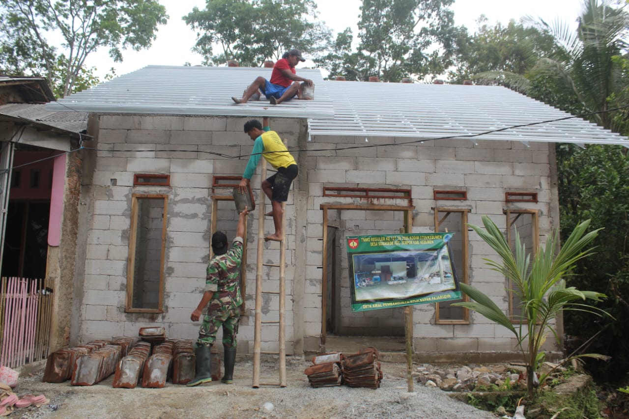 Hujan Tak Lagi Ditakuti, Rumah Fahrudin Dibangun Kembali Lewat TMMD