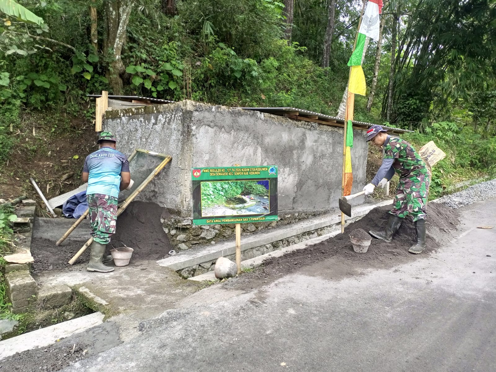 TMMD Kebumen Sentuh Kebutuhan Dasar, Akses Air Bersih Diperbaiki