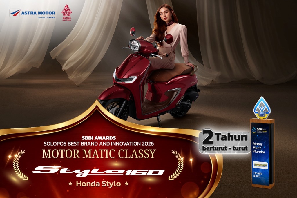 Honda Stylo Makin Digemari, Raih Best Brand Motor Matic Classy